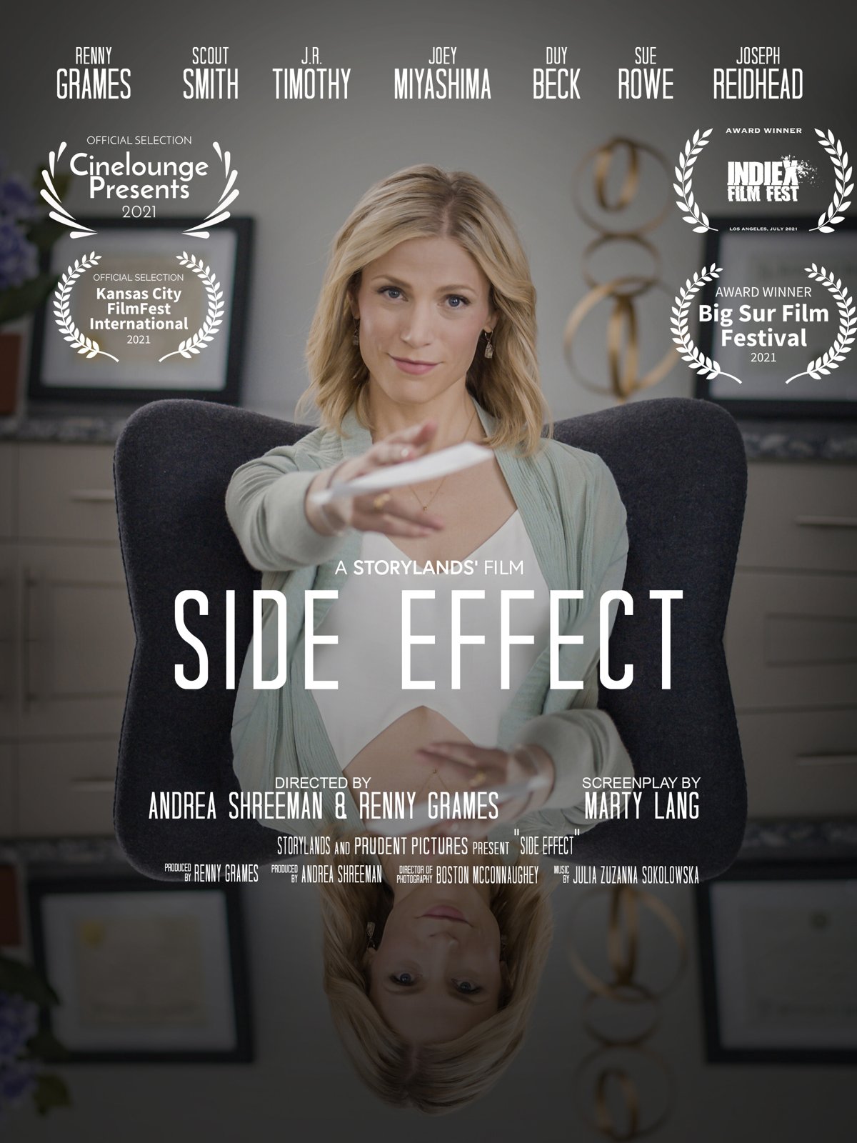 Side Effect — A greedy psychiatrist over-prescribing the wonder drug Panacetlyne mysteriously begins exhibiting the drug's side effects herself.